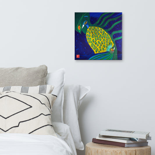 Canvas (16" X 16") Rooster & Phoenix 1
