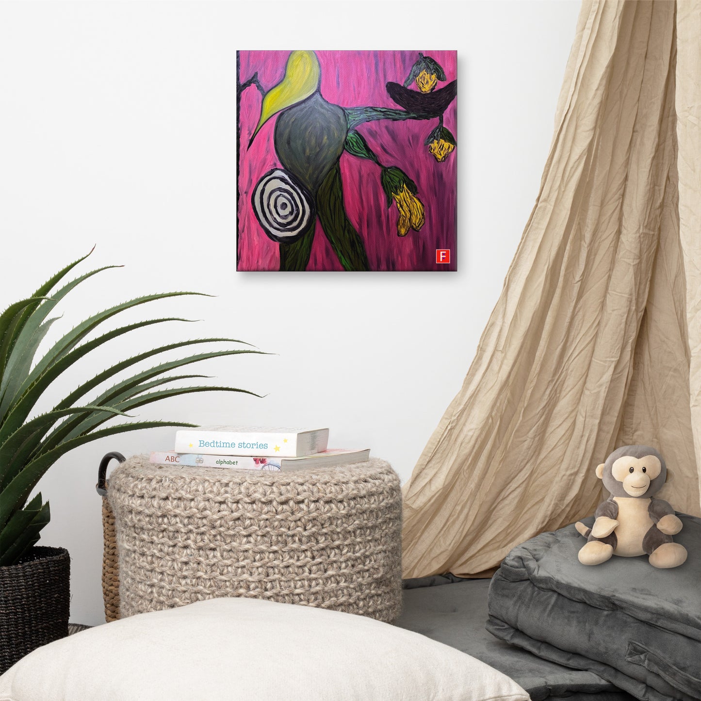 Canvas (16" X 16") Fruit