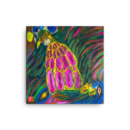 Canvas (16" X 16") Rooster & Phoenix 3