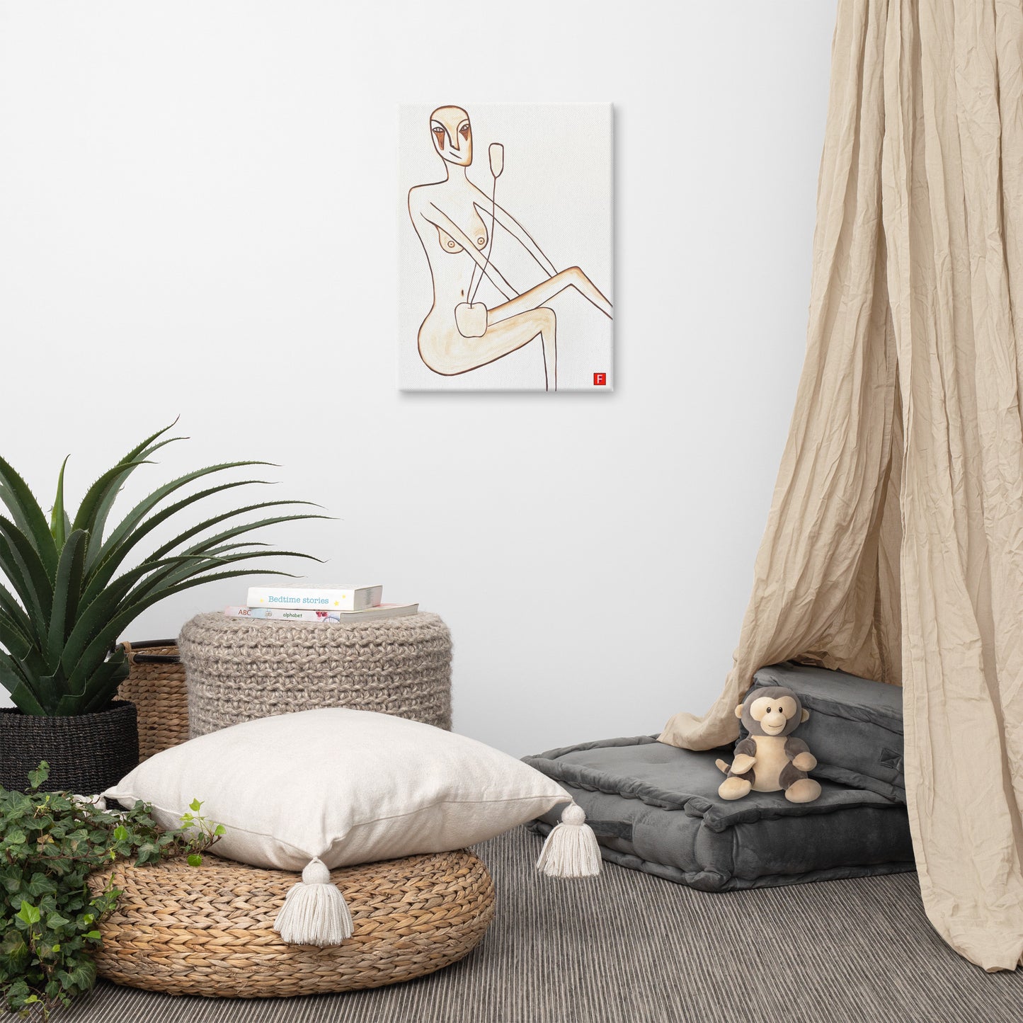 Canvas (18" by 24") Woman 2