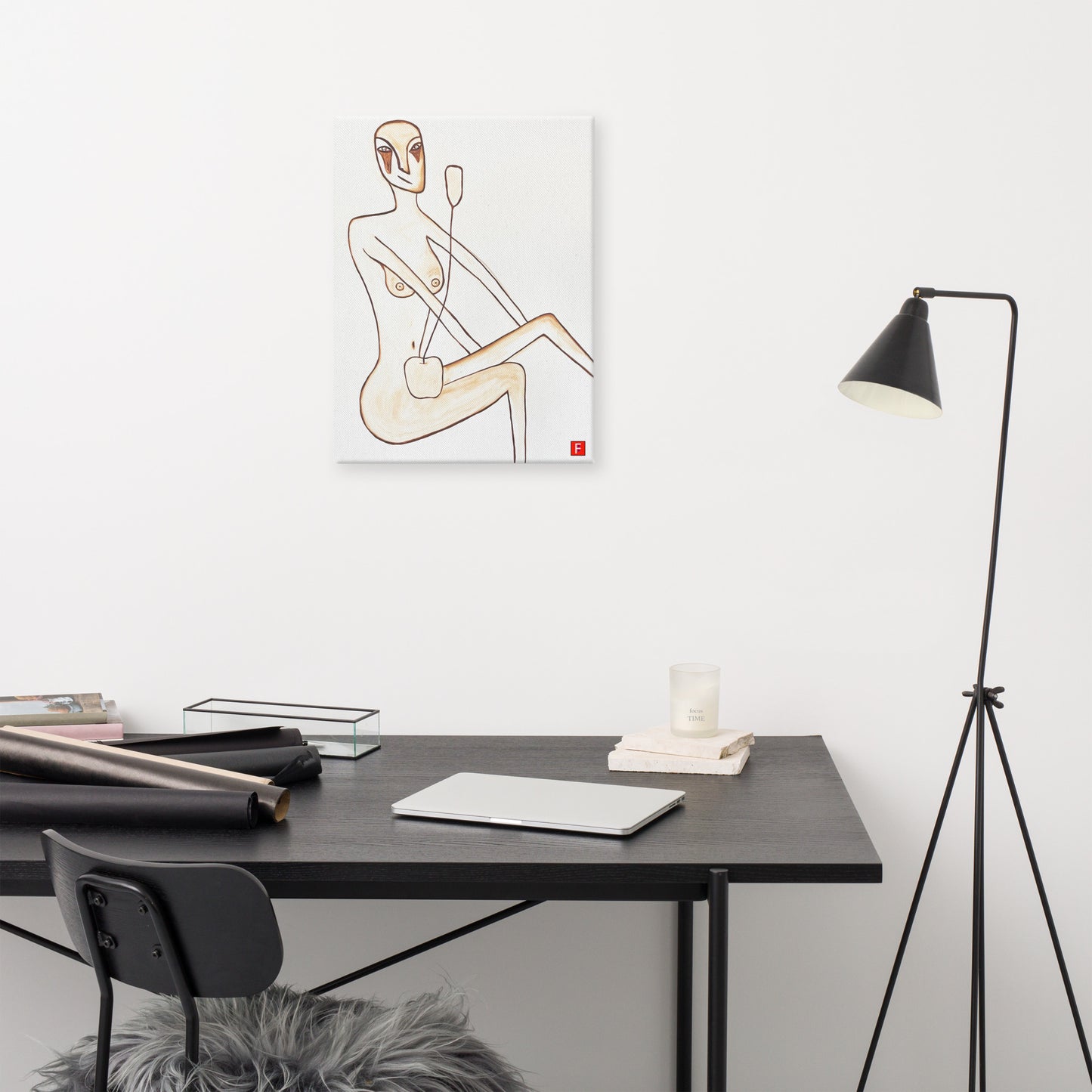 Canvas (18" by 24") Woman 2