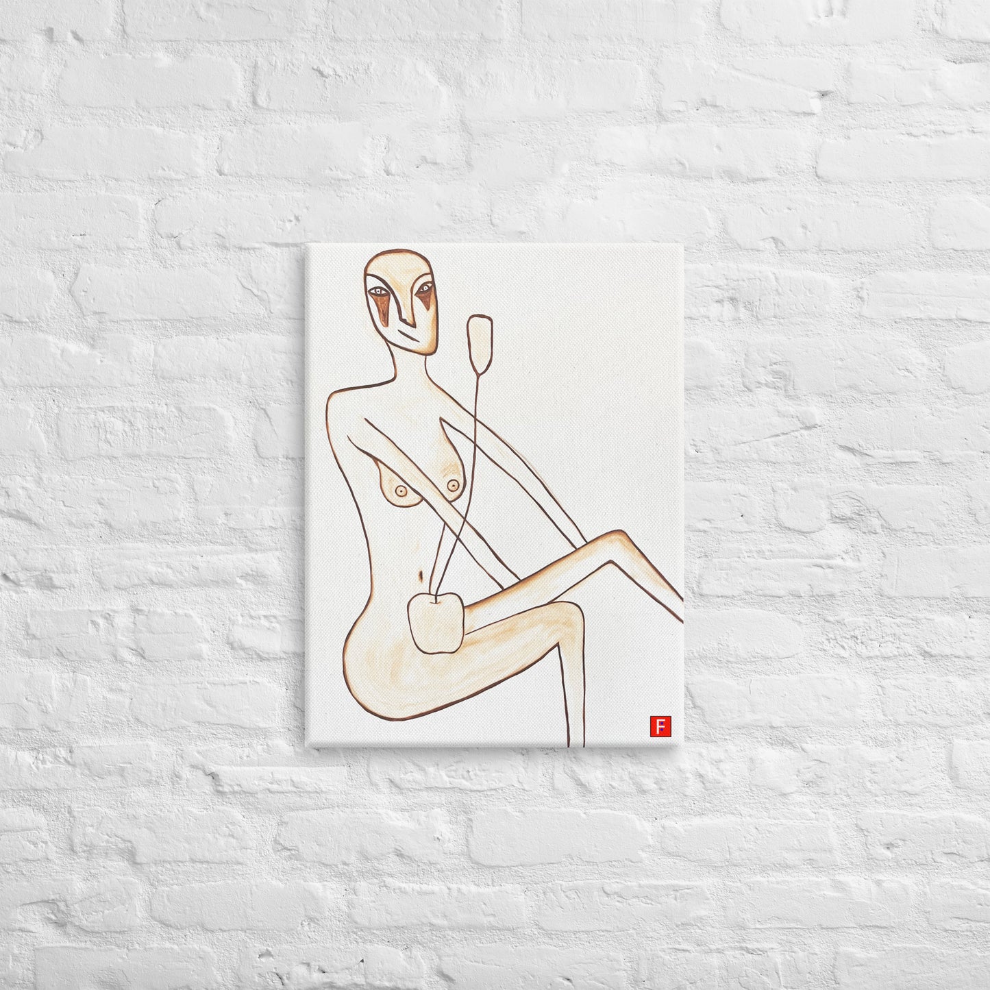 Canvas (18" by 24") Woman 2