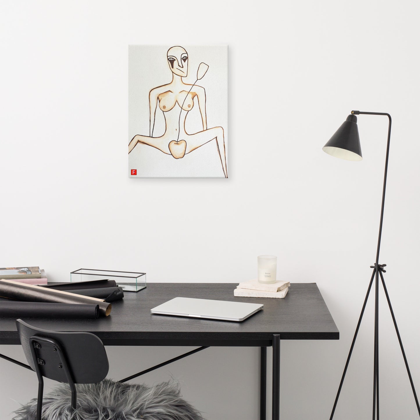 Canvas (18" by 24") Woman 1