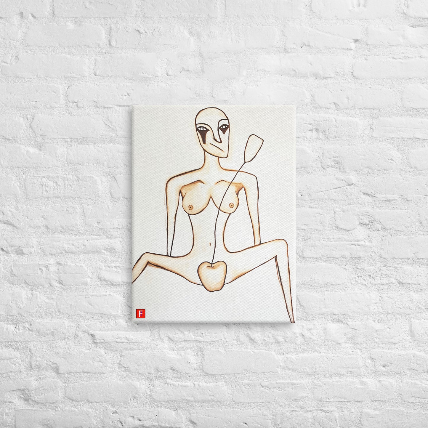 Canvas (18" by 24") Woman 1