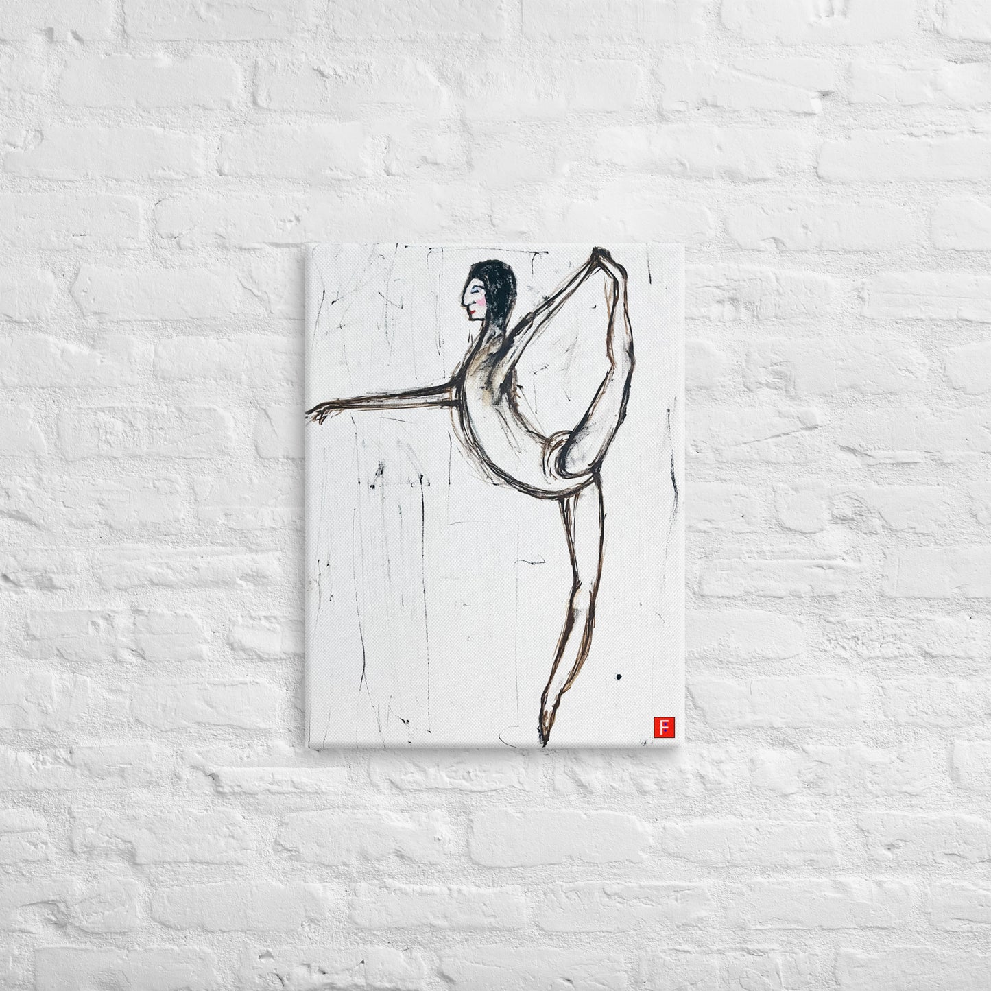 Canvas (18" X 24") Ballet Dancer #3