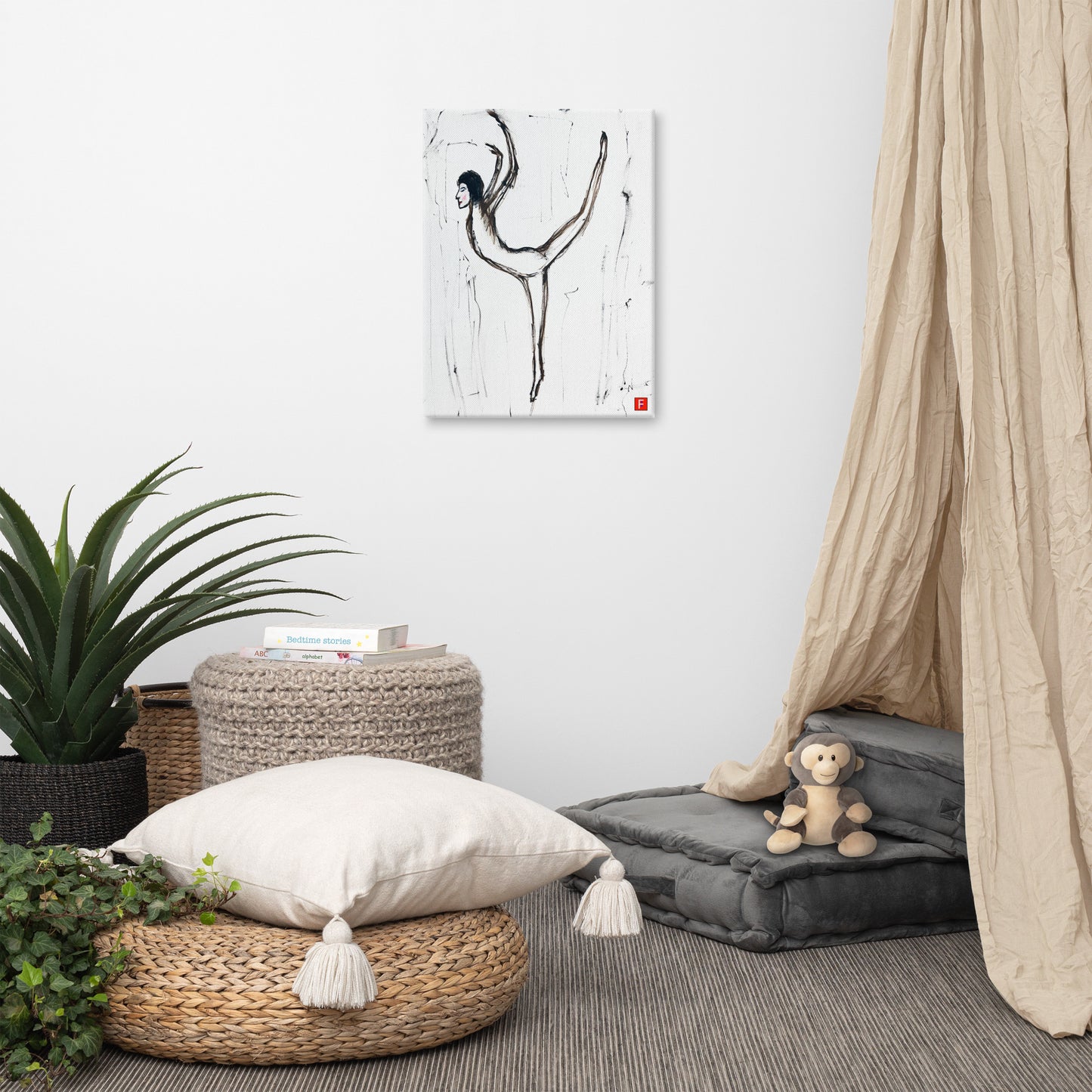 Canvas (18" X 24") Ballet Dancer #2