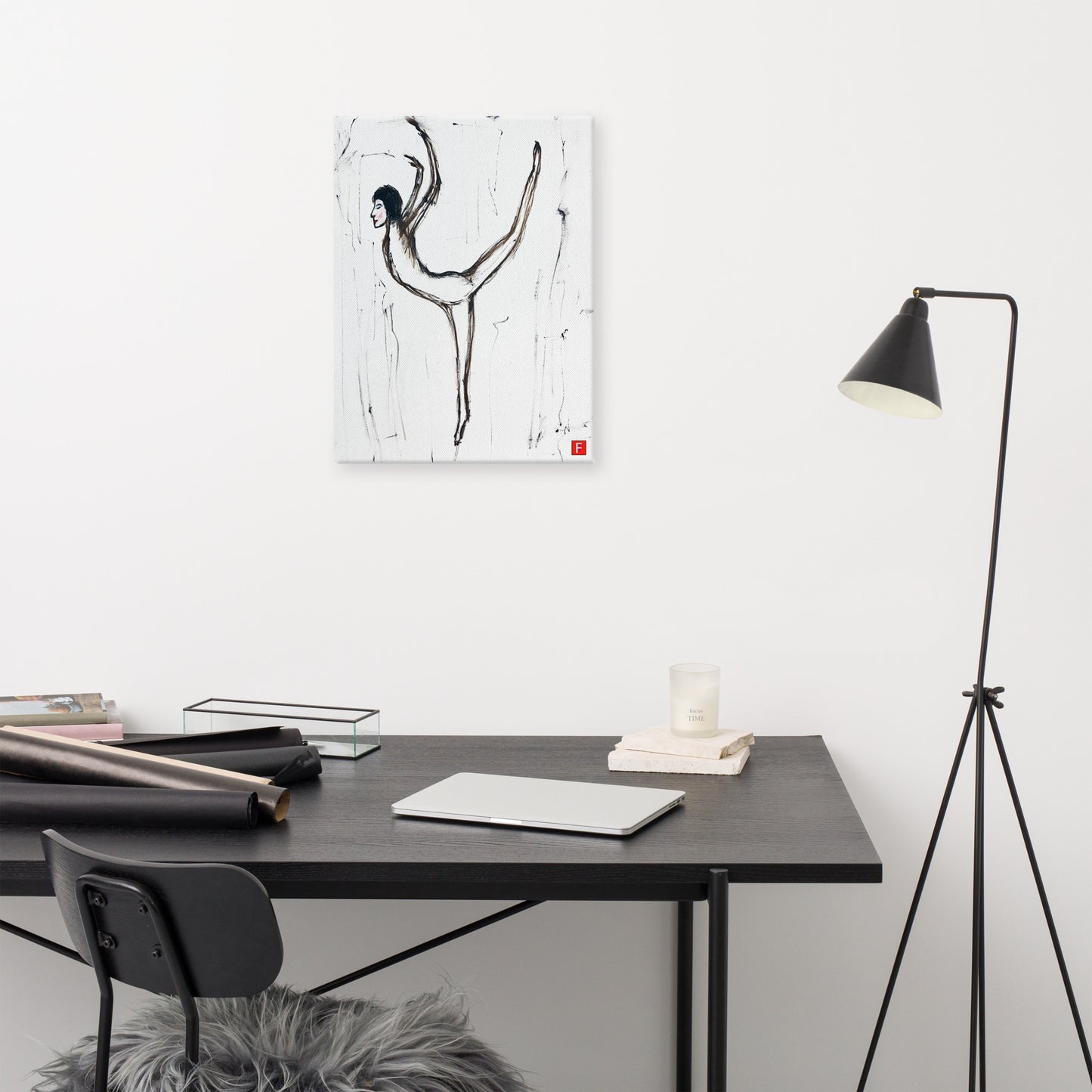 Canvas (18" X 24") Ballet Dancer #2