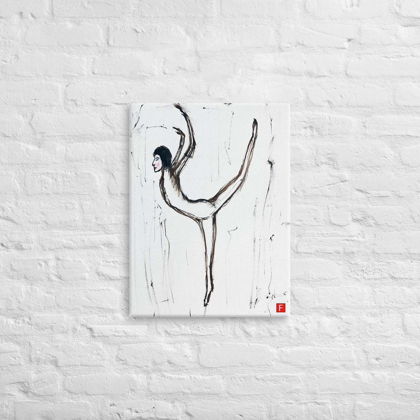 Canvas (18" X 24") Ballet Dancer #2