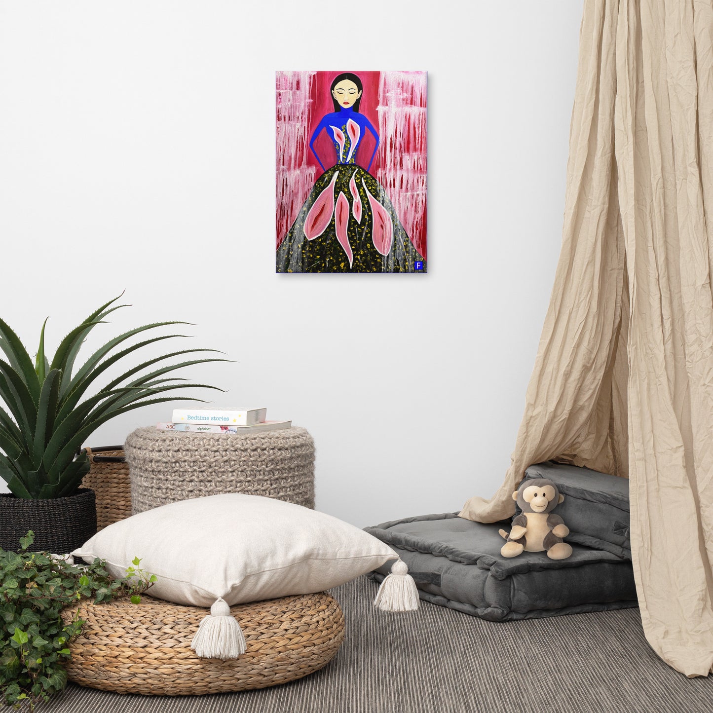 Canvas (18" by 24") Woman 5