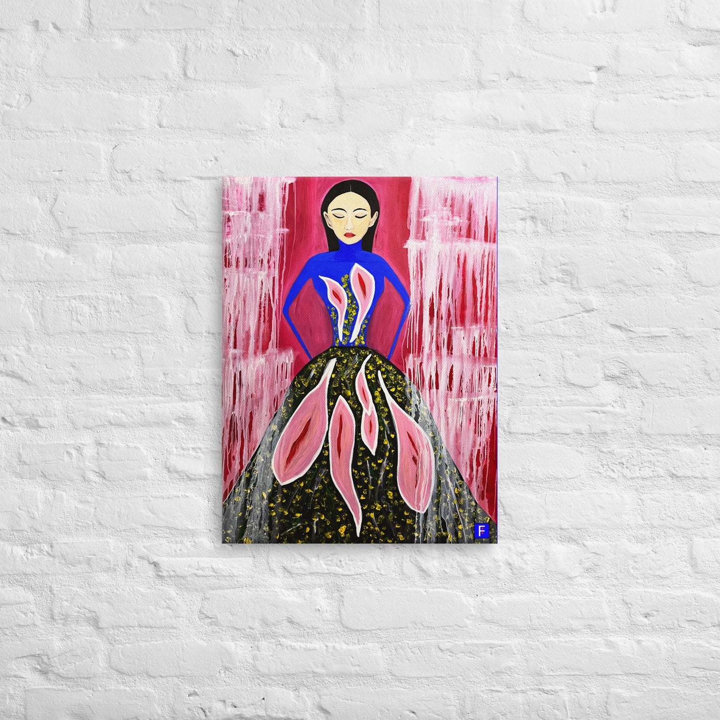 Canvas (18" by 24") Woman 5