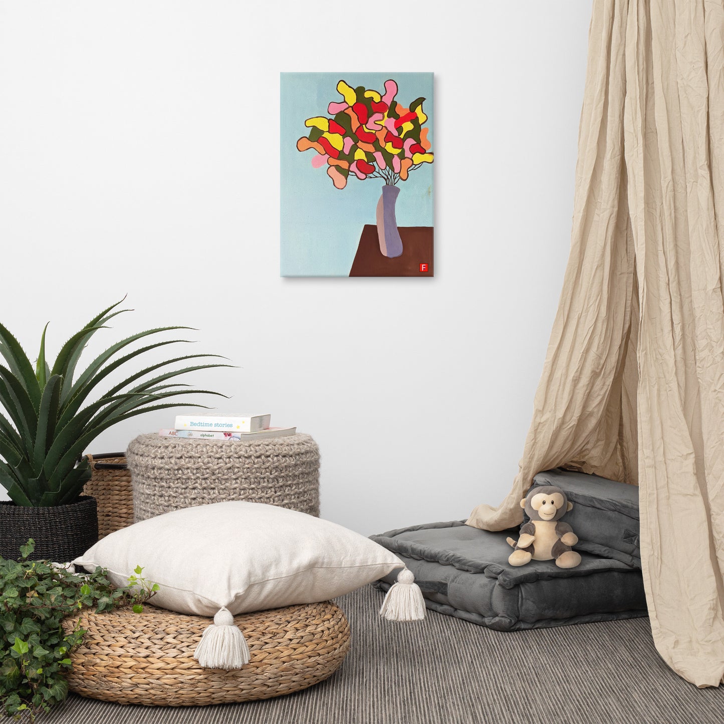 Canvas (18" X 24") Flowers