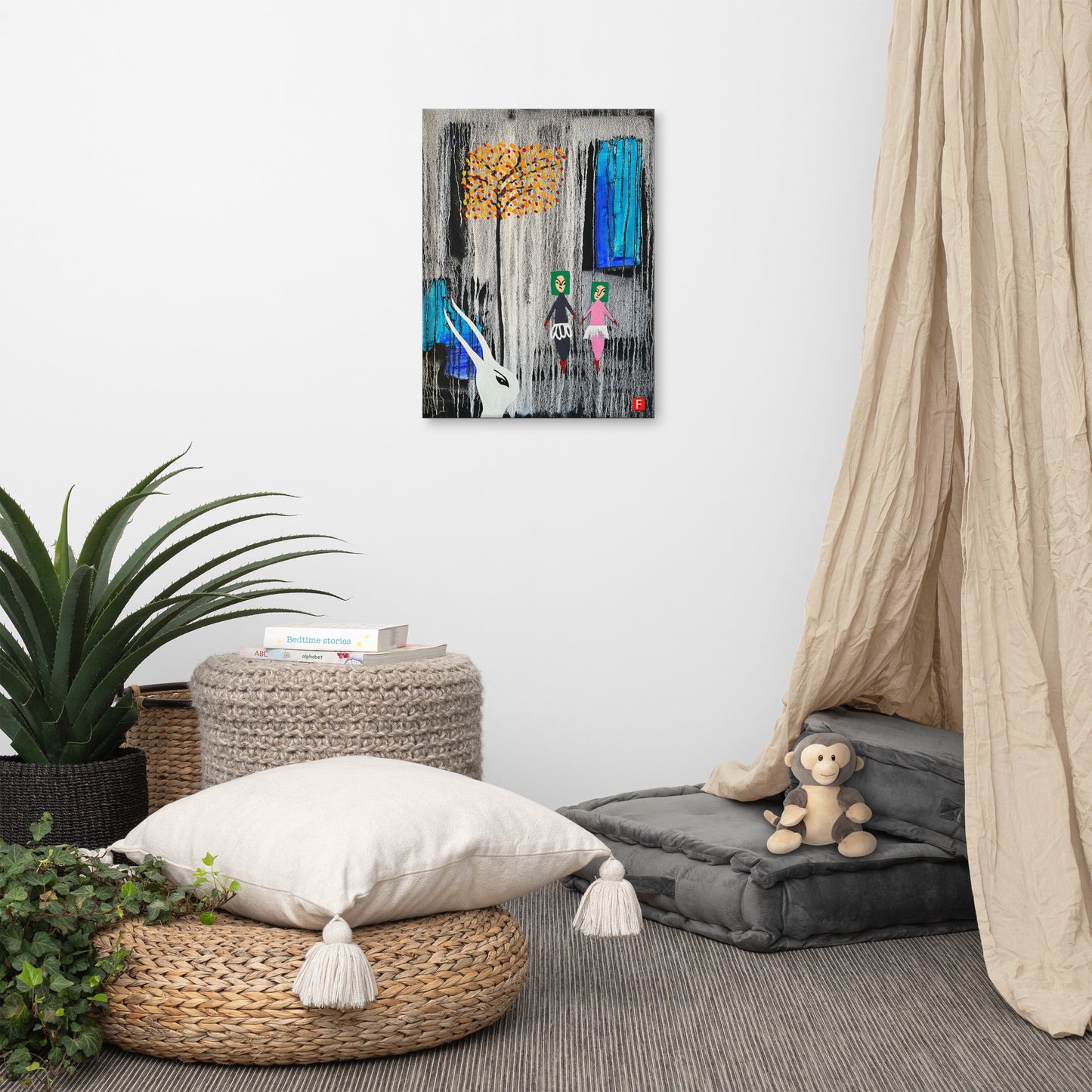 Canvas (18" X 24") Rabbit