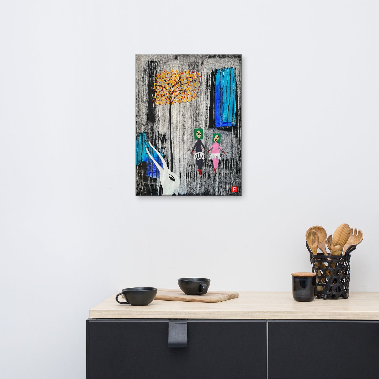 Canvas (18" X 24") Rabbit