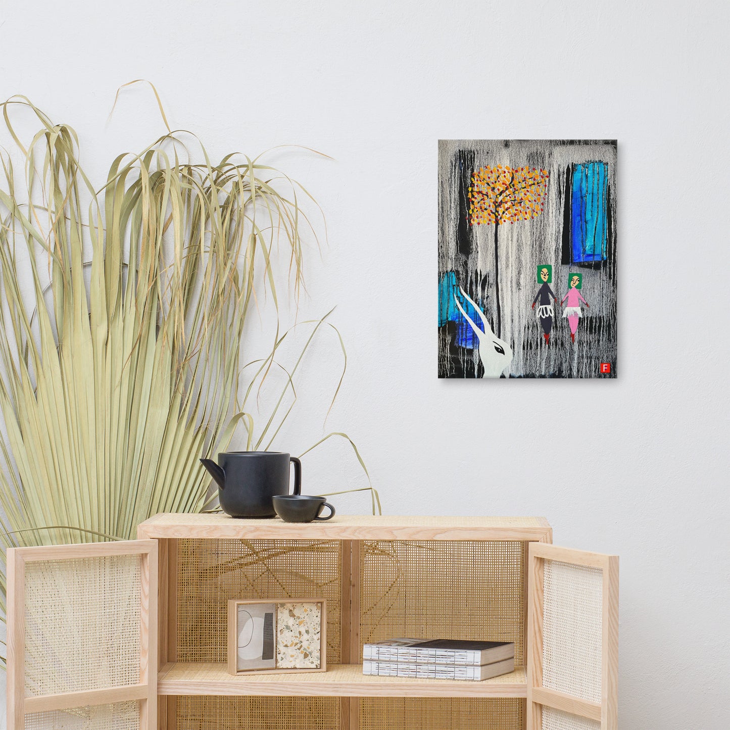 Canvas (18" X 24") Rabbit