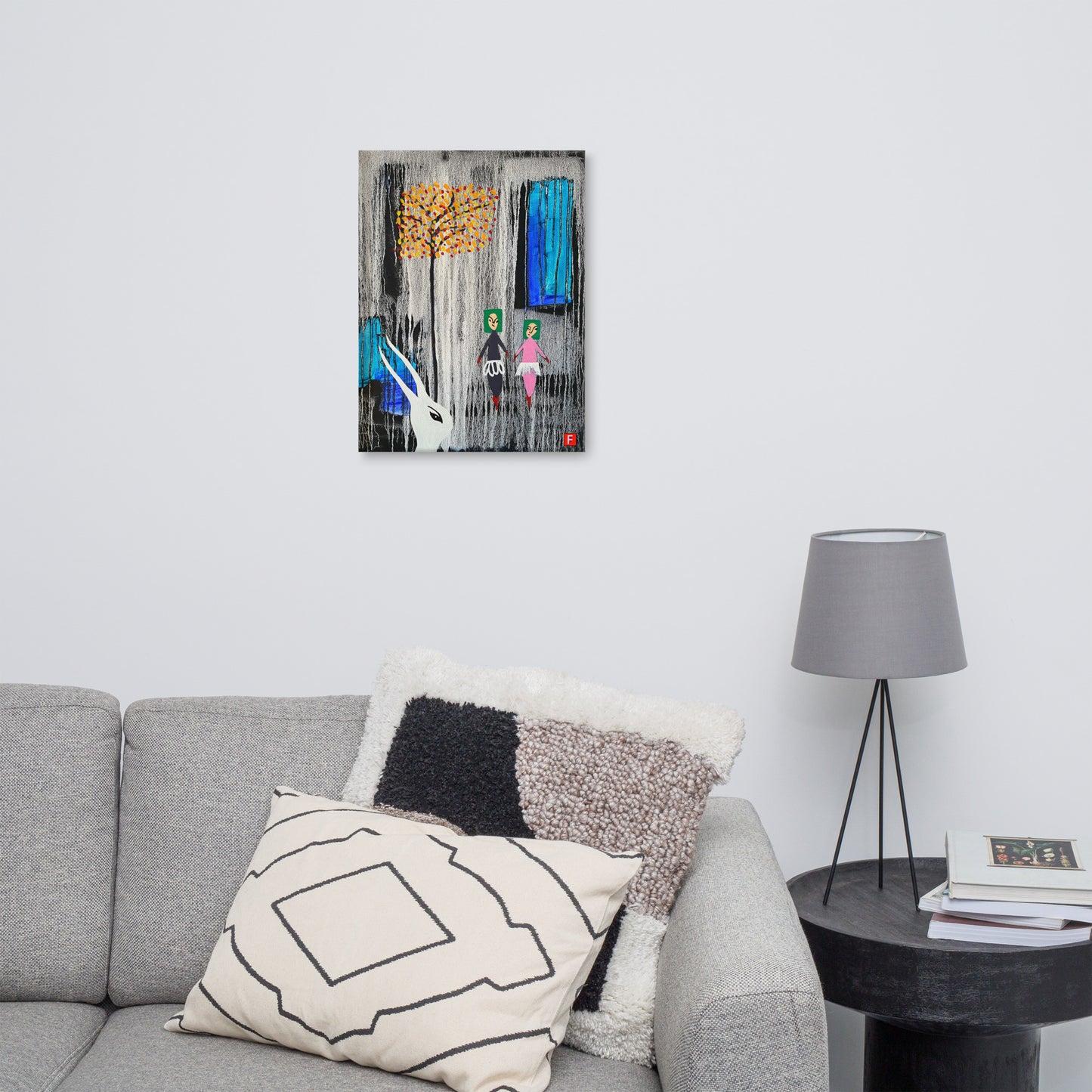 Canvas (18" X 24") Rabbit