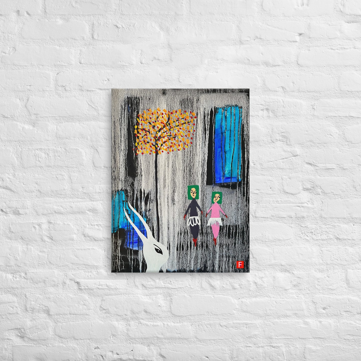 Canvas (18" X 24") Rabbit