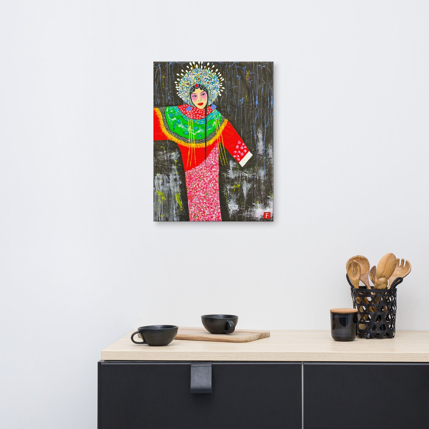 Canvas (18" X 24") Peking Opera