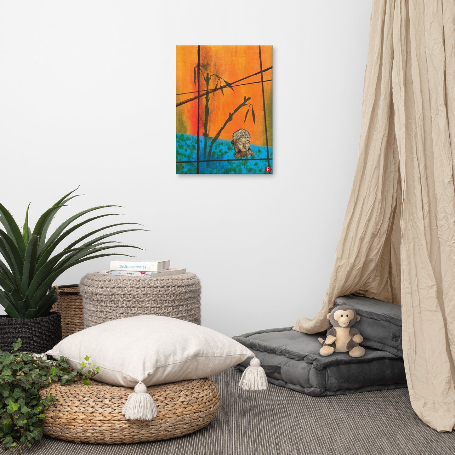 Canvas (18" by 24") Buddha 4