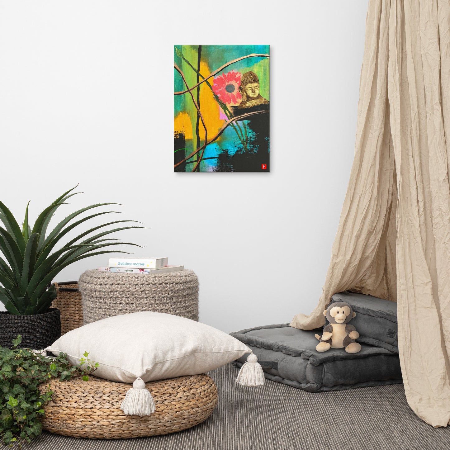 Canvas (18" by 24") Buddha 5