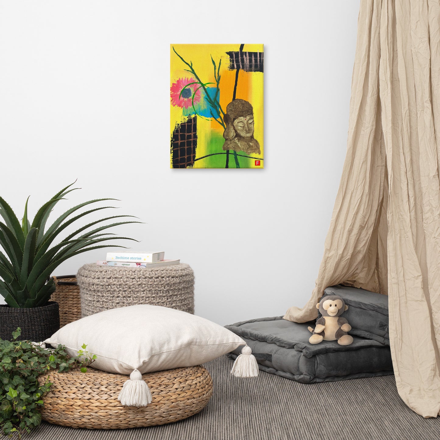 Canvas (18" by 24") Buddha 6