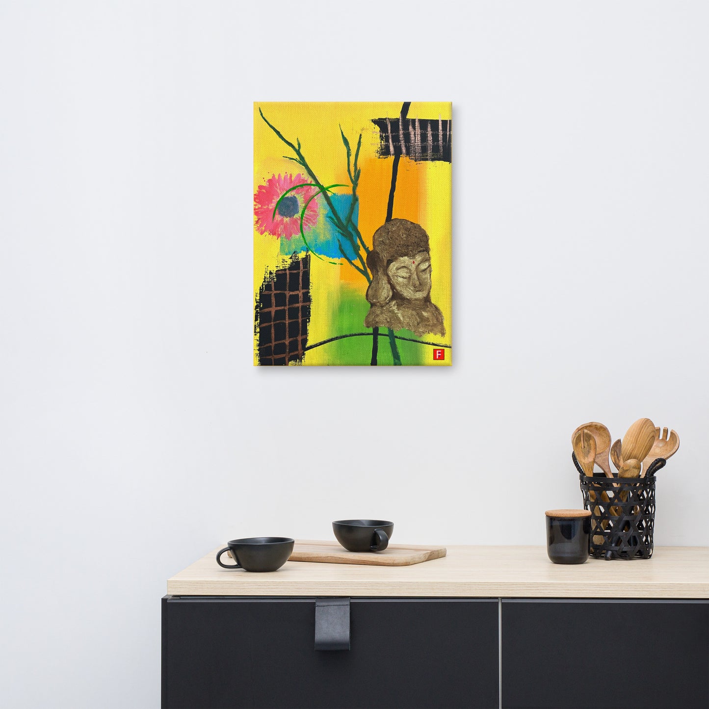 Canvas (18" by 24") Buddha 6