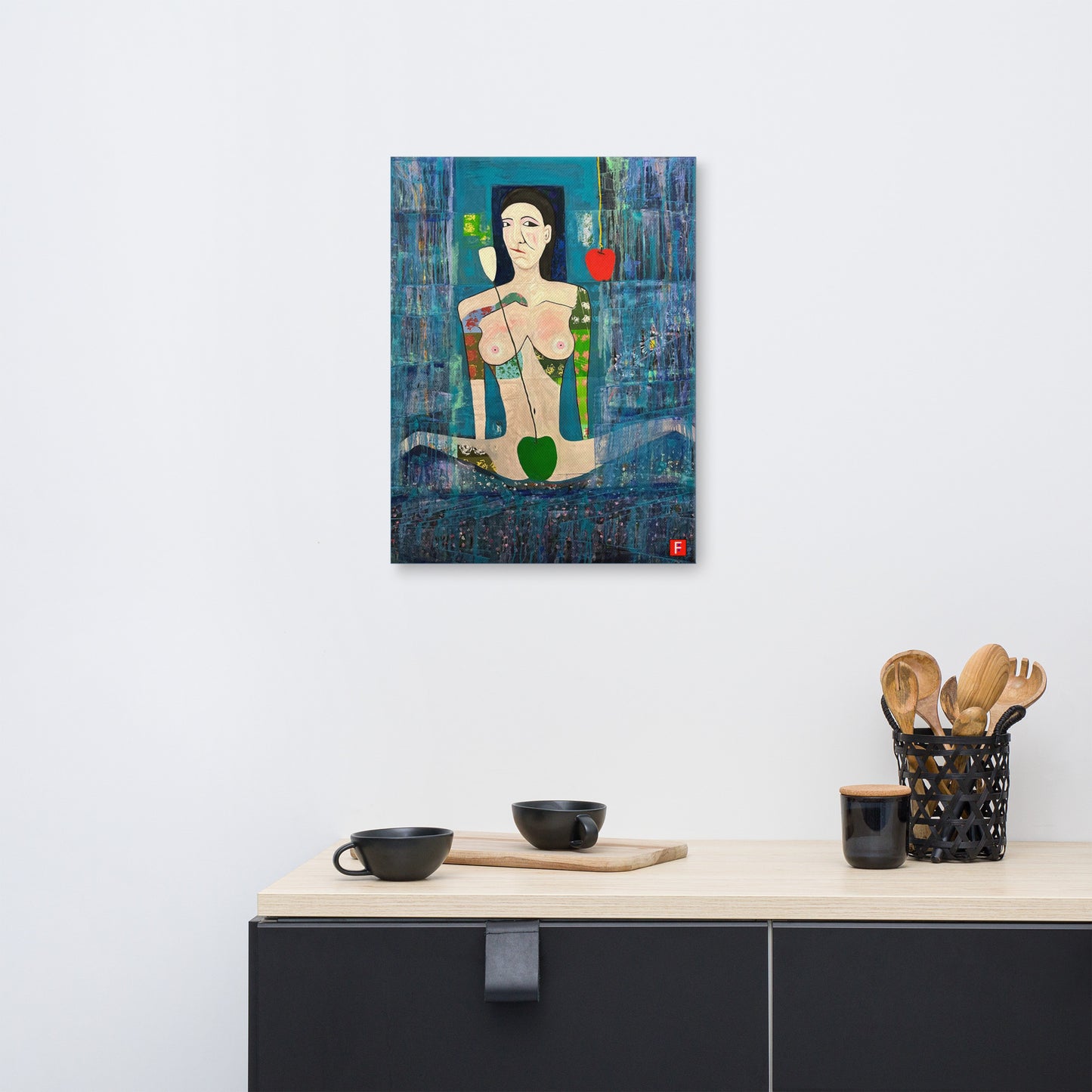 Canvas (18" by 24") Woman 9