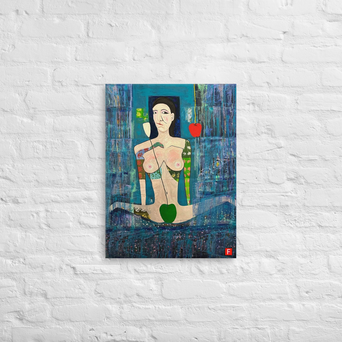 Canvas (18" by 24") Woman 9