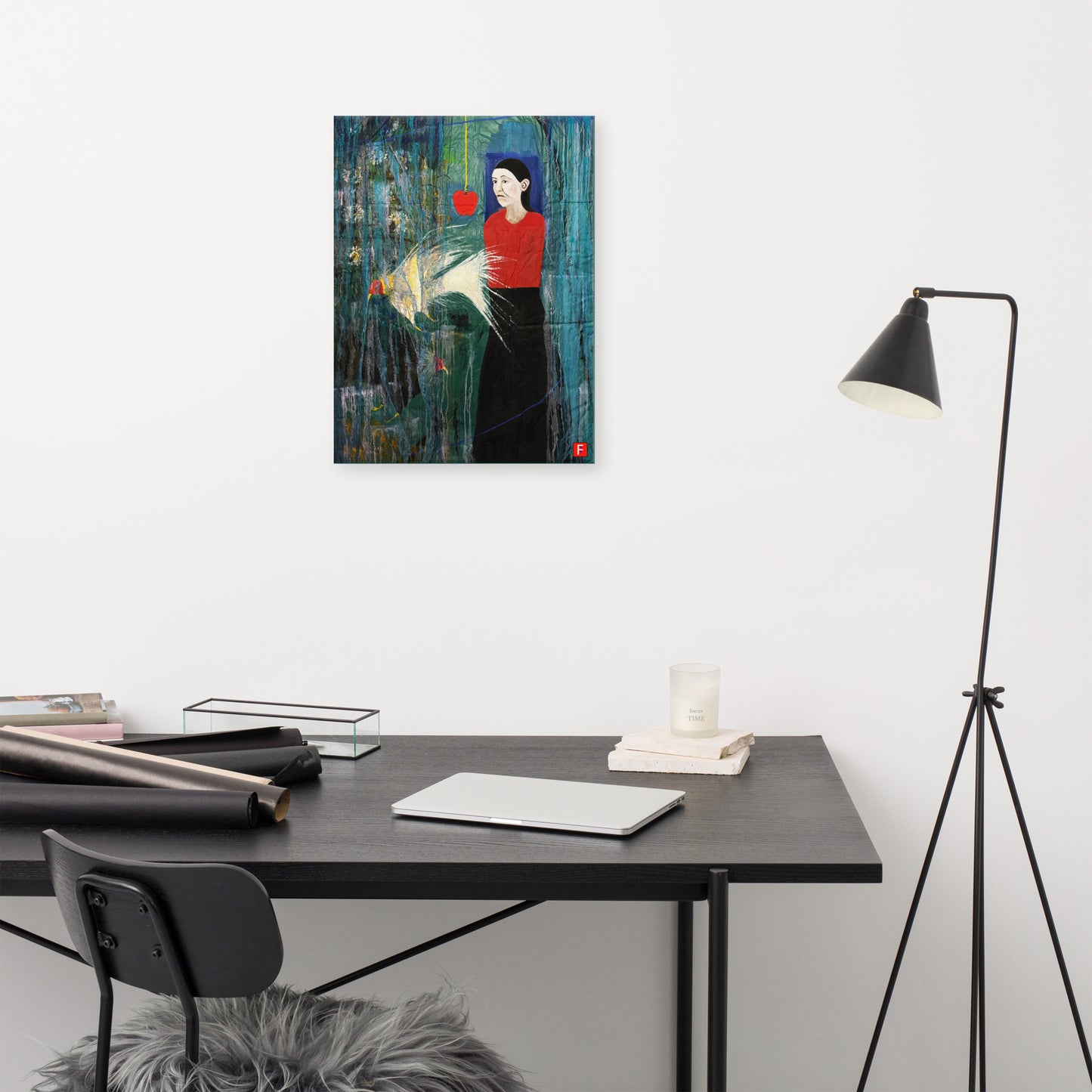 Canvas (18" by 24") Woman 8