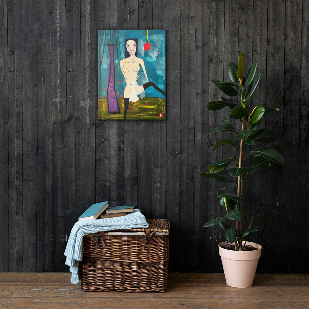 Canvas (18" X 24") Woman Standing