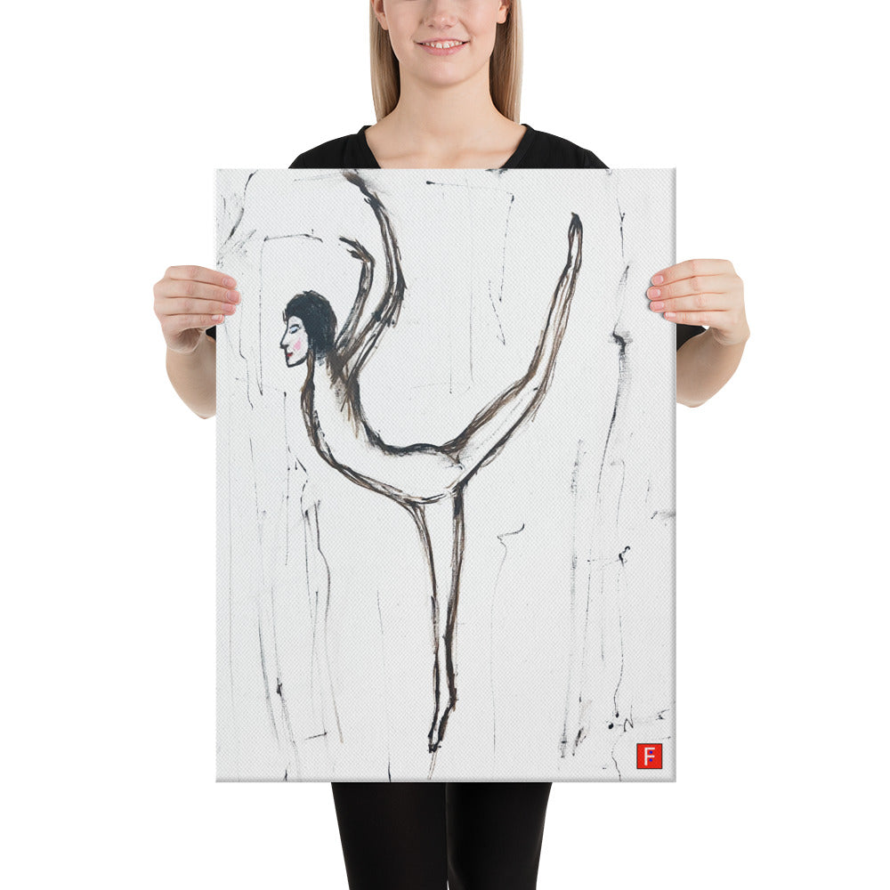 Canvas (18" X 24") Ballet Dancer #2