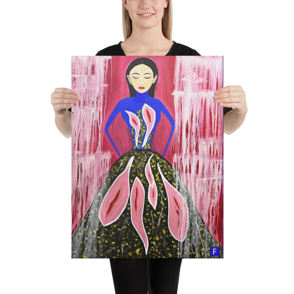 Canvas (18" by 24") Woman 5
