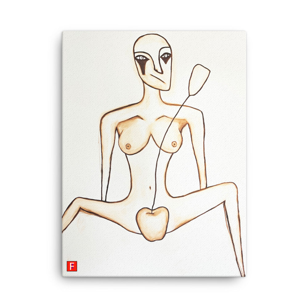 Canvas (18" by 24") Woman 1