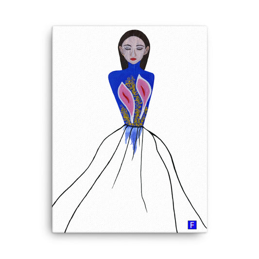 Canvas (18" by 24") Woman 3