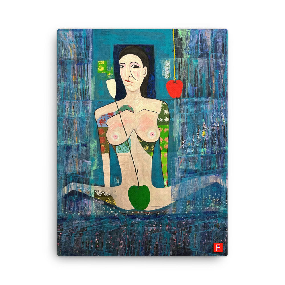 Canvas (18" by 24") Woman 7