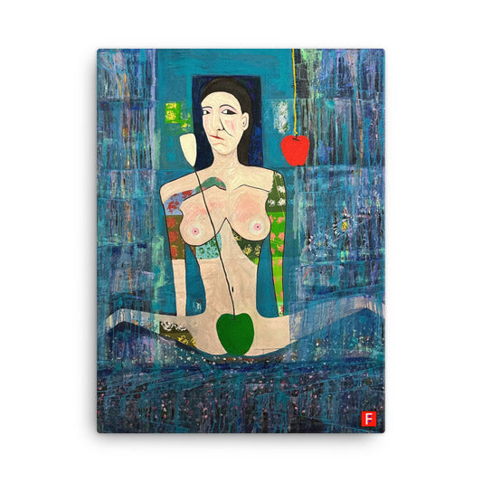 Canvas (18" by 24") Woman 7