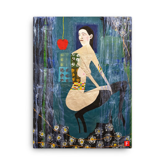Canvas (18" by 24") Woman 9