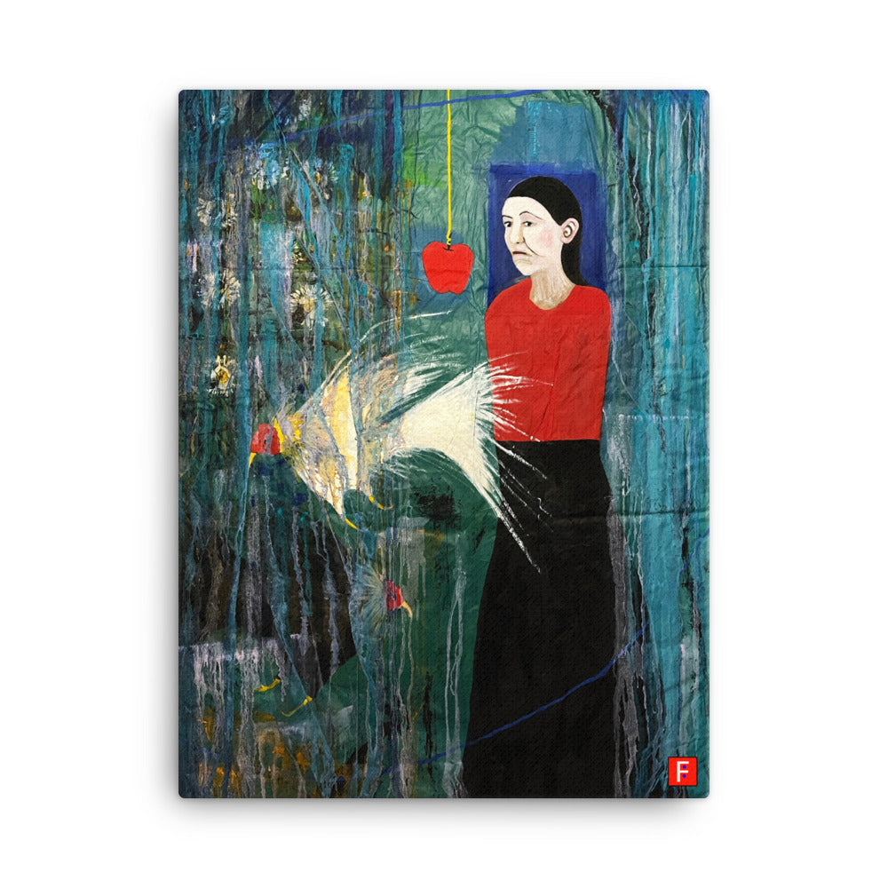 Canvas (18" by 24") Woman 8