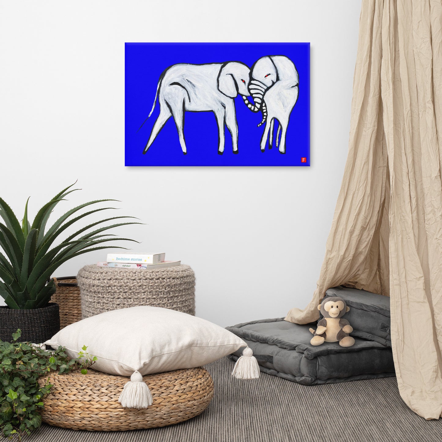 canvas (24" x 36") Elephant