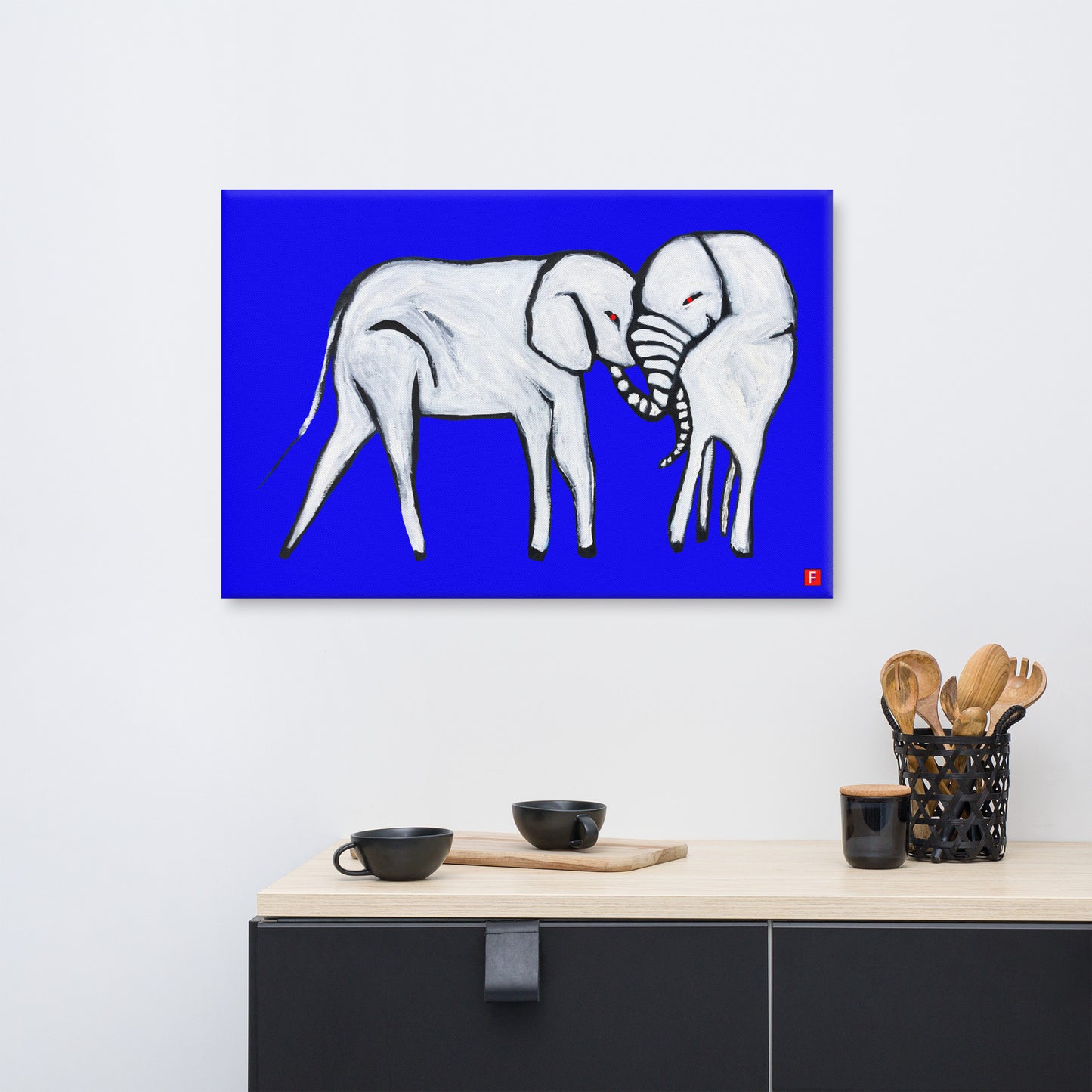 canvas (24" x 36") Elephant