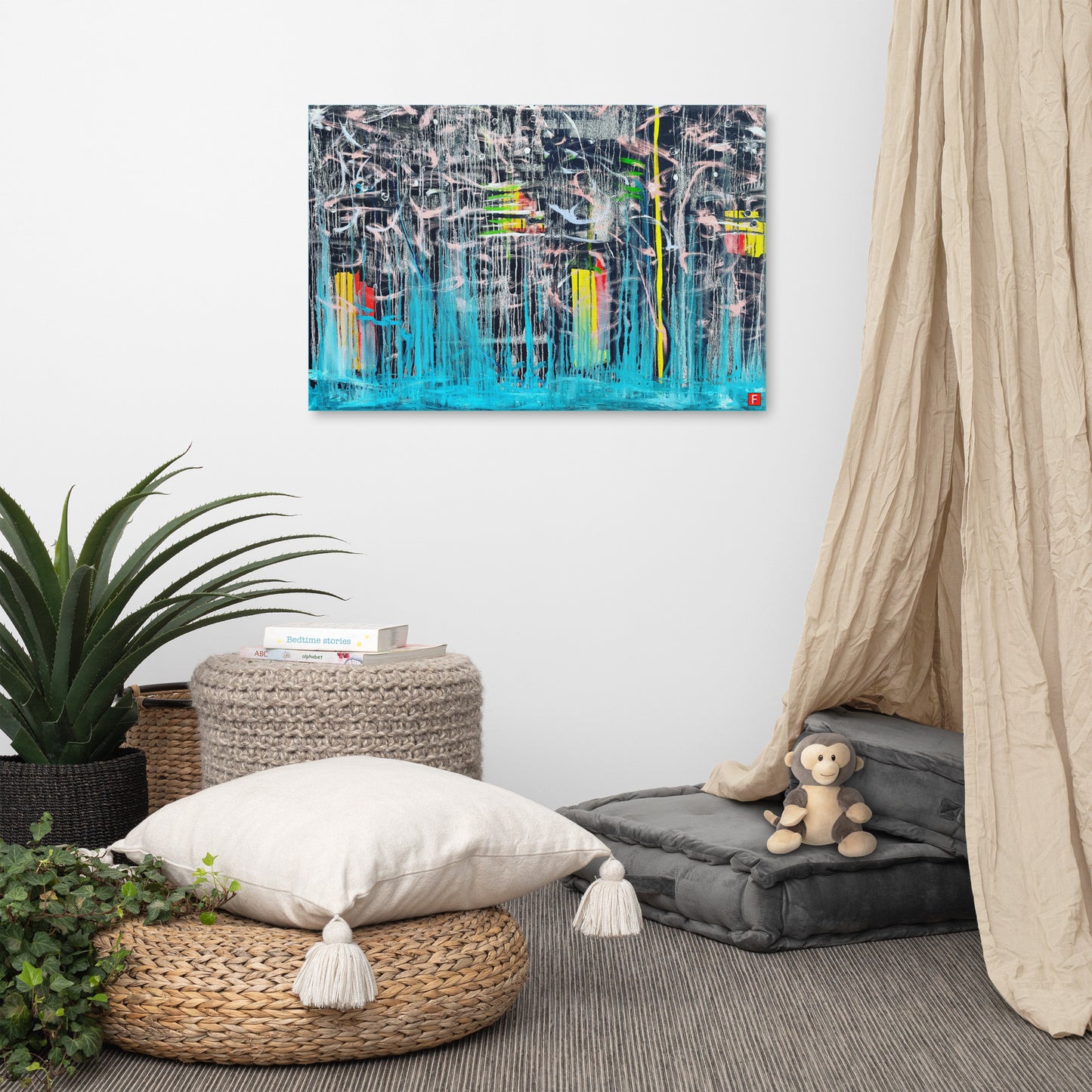 canvas (24" x 36") Let It Fall