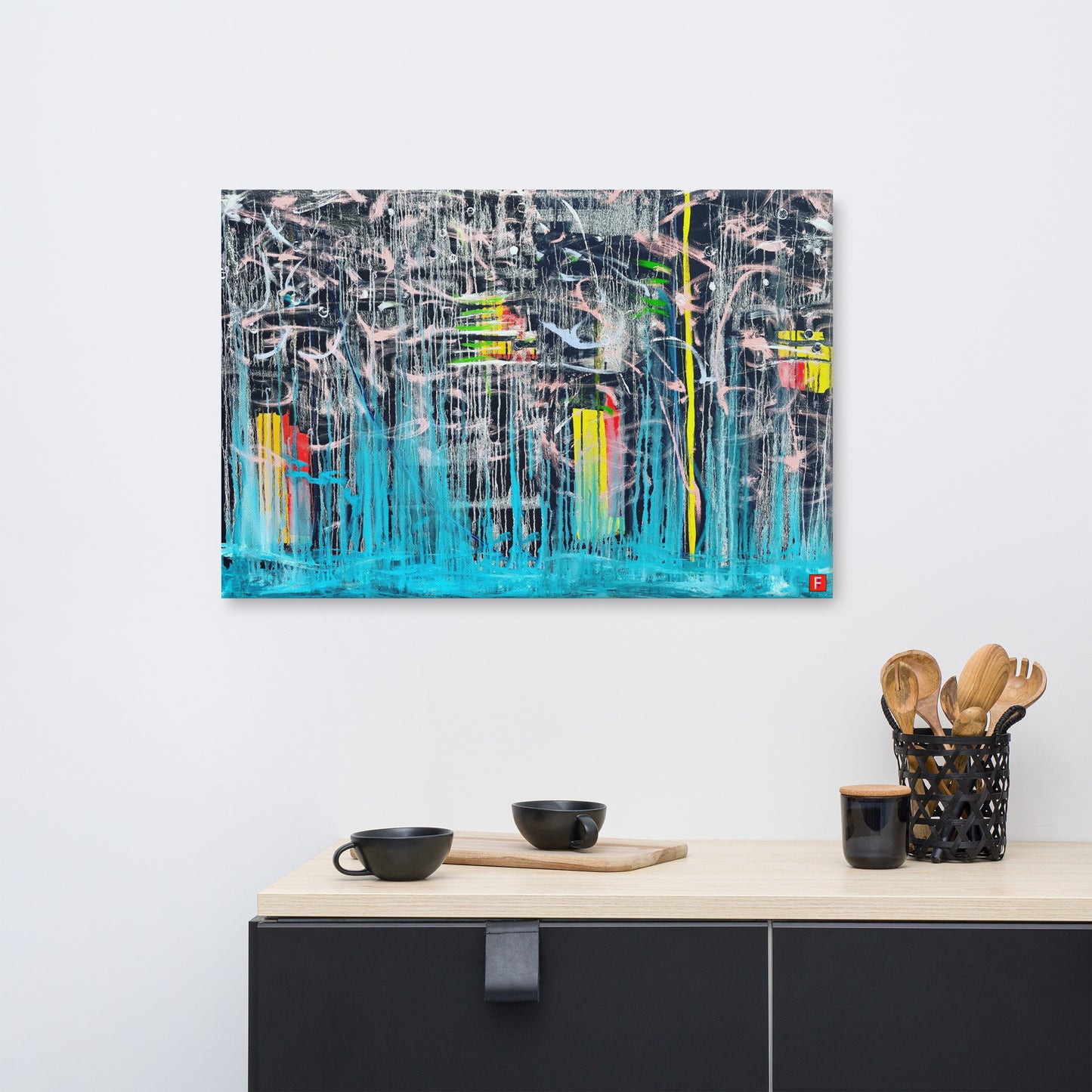 canvas (24" x 36") Let It Fall