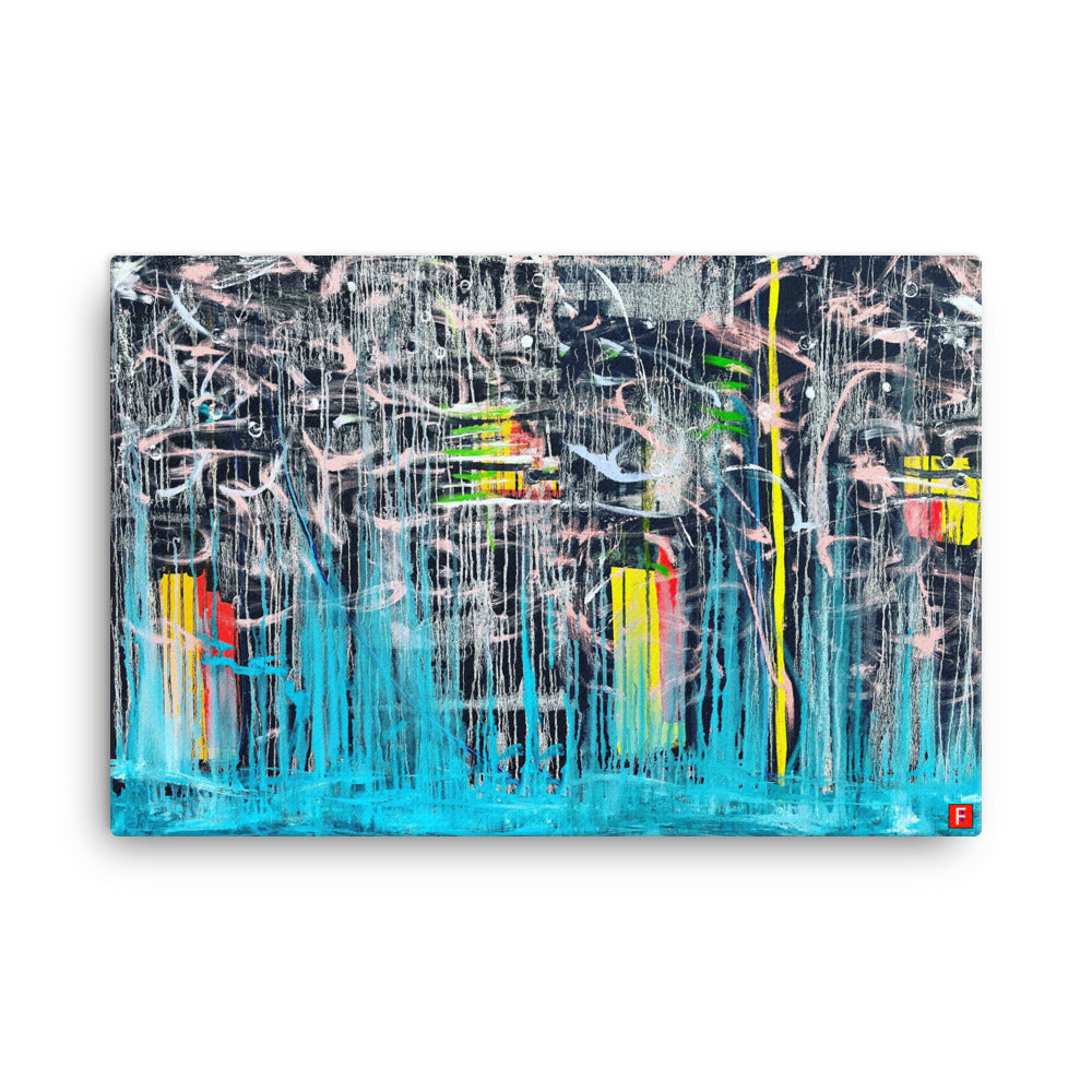 canvas (24" x 36") Let It Fall