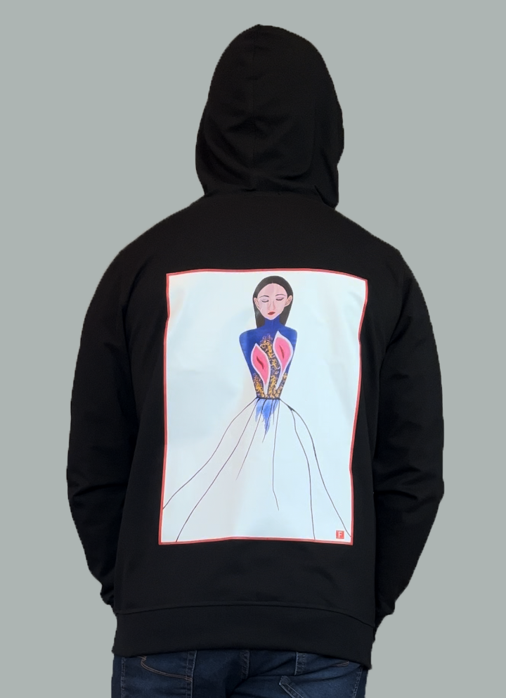 Unisex Hoodie (with Zipper) Black