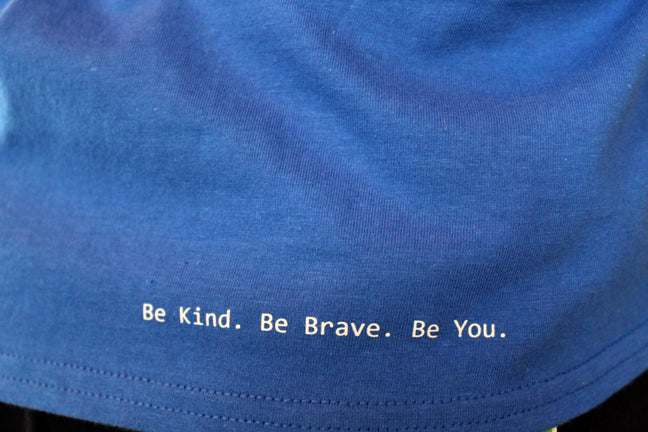 Tee Shirt BLUE (Unisex) Horses Original Artwork