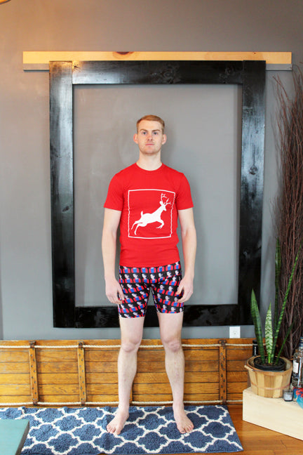 Tee Shirt RED (Unisex) Deer Original Artwork