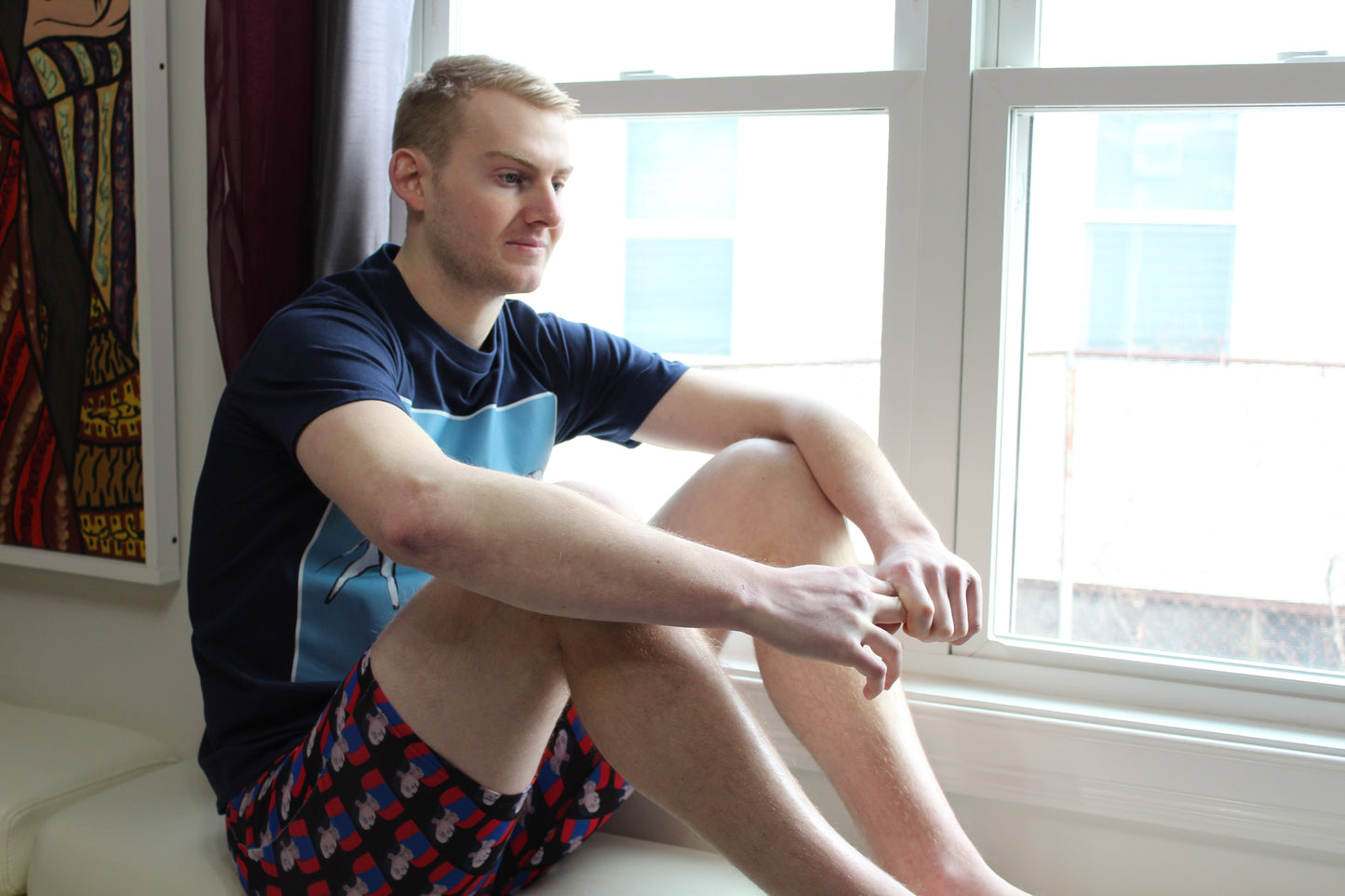 Tee Shirt DARK BLUE (Unisex) Elephants Original Artwork