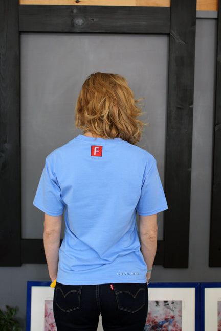 Tee Shirt BLUE (Unisex) Yin Yang Pisces Original Artwork