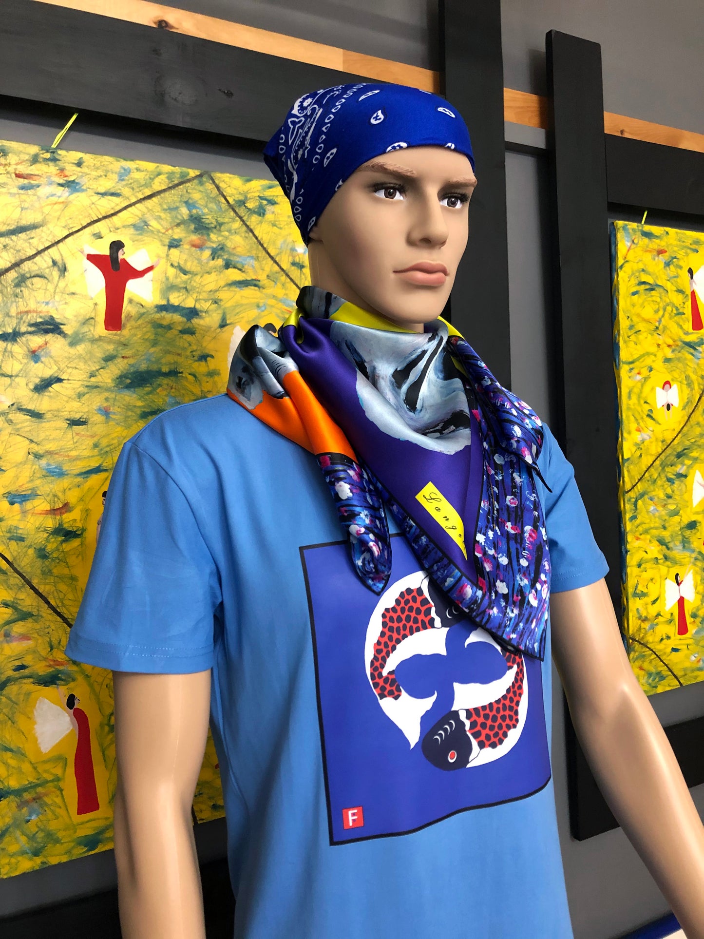 Silk Scarf 6 (Unisex) Skull