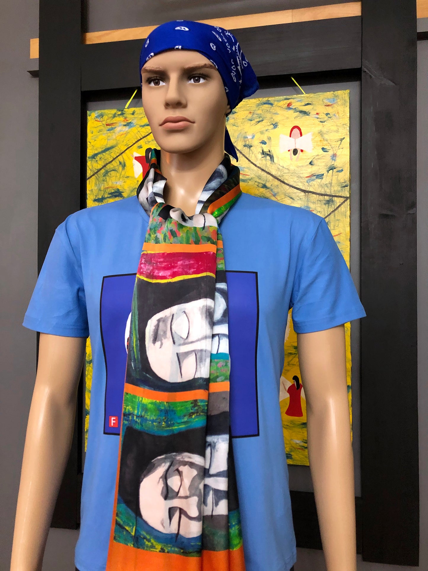 Silk Scarf 9 (Unisex) Faces