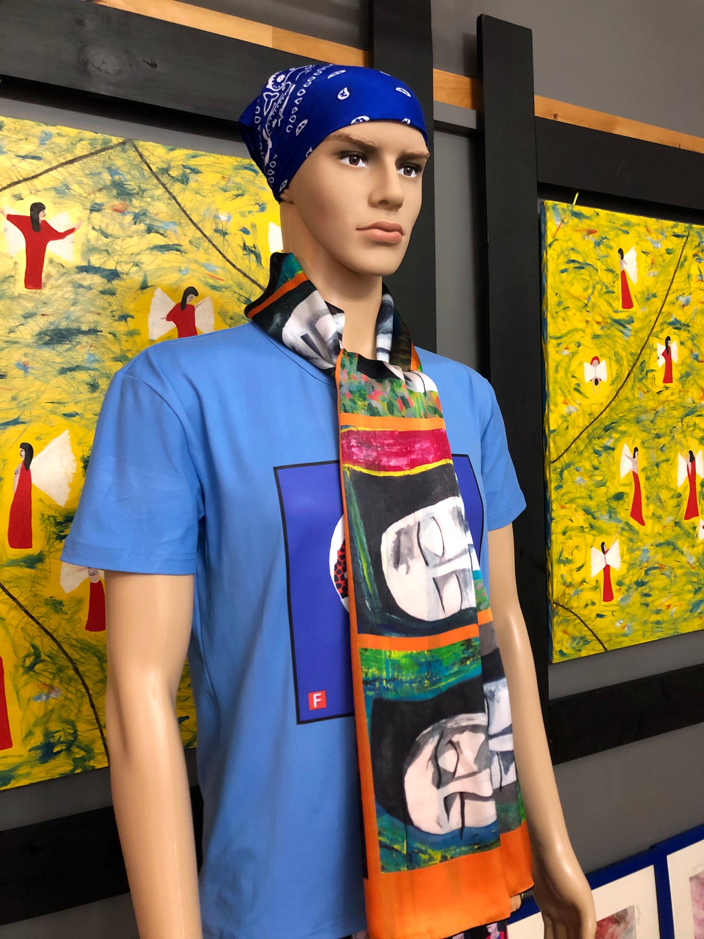 Silk Scarf 9 (Unisex) Faces